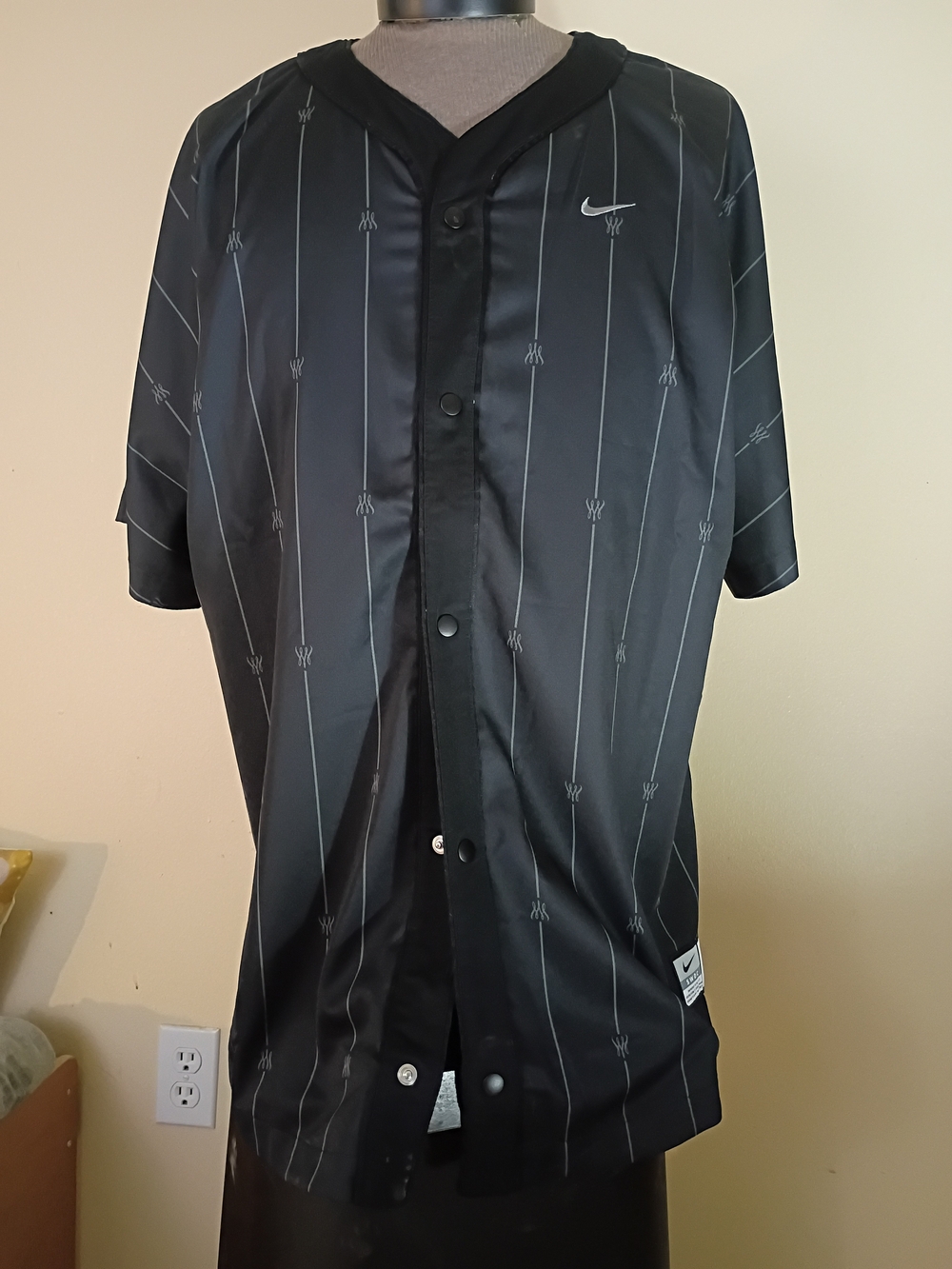 Nike Serena Williams (SWDC) Women's Oversized Baseball Jersey Black - NWT L $90